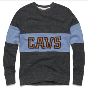 HOMAGE | Blue and Orange Cavs Stripe Crewneck